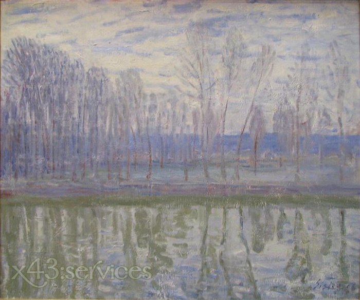 Alfred Arthur Sisley - An den Ufern des Flusses Loing - On the Banks of the River Loing - zum Schließen ins Bild klicken
